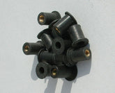 Ermax ins4 rubber insert kit black M4 + steel screws chromé +rondelles (10 pièces ) | 9005M4004