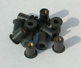 Ermax ins6 rubber insert kit black m6 + steel screws chromé +rondelles (10 pièces ) black | 9005M6006