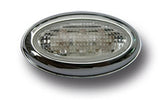 Ermax no. 7 mini répétiteurs (complement blinkers ) oval white Ă led aluminium edge | 9105AL007