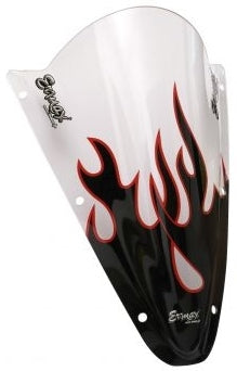 Ermax Sérigraphie black and red flaming for screen and windshield | SE05NRFLA