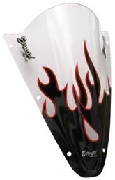 Ermax Sérigraphie black and red flaming for screen and windshield | SE05NRFLA