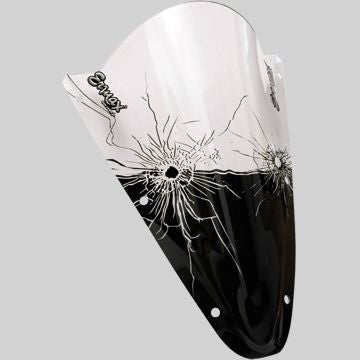 ERMAX Sérigraphie Black Bullets For Screen And Windshield | SE05PBIMP