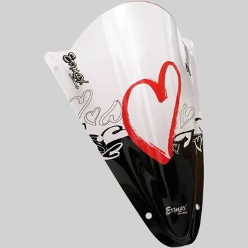 ERMAX Sérigraphie Black And Red Hearts For Nose Screen | SE05SNRCOE