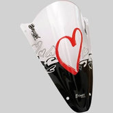 ERMAX Sérigraphie Black And Red Hearts For Nose Screen | SE05SNRCOE