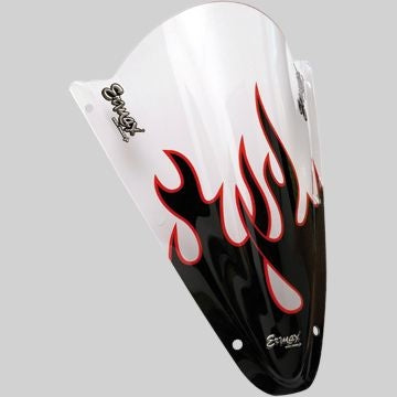 ERMAX Sérigraphie Black And Red Flaming For Nose Screen | SE05SNRFLA
