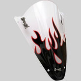 ERMAX Sérigraphie Black And Red Flaming For Nose Screen | SE05SNRFLA
