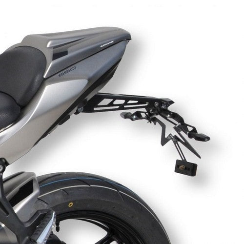 Ermax sup10 lisence plate holder aluminium black arm ermax for Z 650 2017 | SUP318095