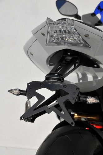 Ermax sup10 lisence plate holder aluminium black arm ermax for S 1000 RR 2010-2014 | SUPB18022