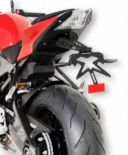 Ermax sup10 lisence plate holder aluminium black arm ermax for S 1000 R 2014-2016 | SUPB18034