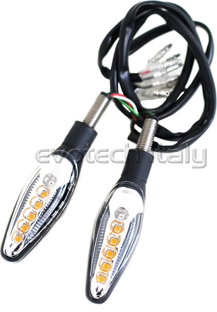 Pair Of Dynamic Led Indicators With Integrated Brake And Position Light