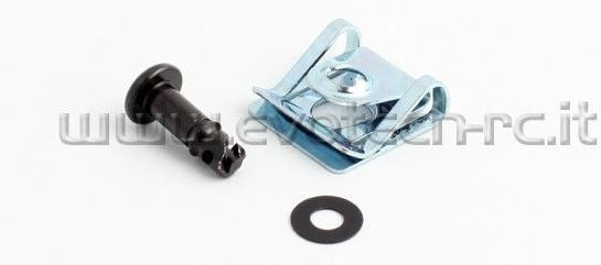Kit Fasteners 17Mm Clip Type Black