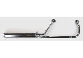 Cromo Line 1 Silencer Right Side Incl. 2 Manifolds Silver