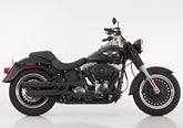 Double Groove Slip on Exhaust (2-2) Matt Black