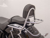 Sissy Bar made from tube with pad and carrier