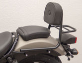 Fehling Sissy Bar, made from tube, with pad and carrier, black | 7250 RG