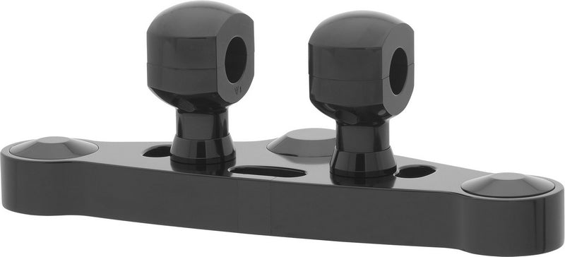 Aluminium riser for handlebars with 25. 4 mm (1”) Ø, 50 mm high, black anodized
