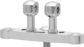 Aluminium riser for handlebars with 25. 4 mm (1”) Ø, 75 mm high, polished