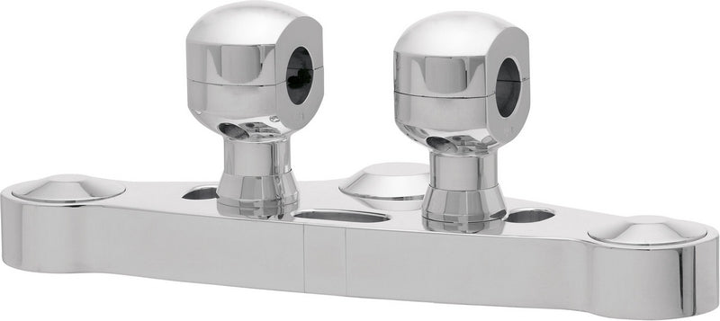 Aluminium riser for handlebars with 31,75 mm (1 1/4”) Ø, 50 mm high, polished