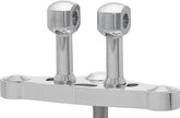 Aluminium riser for handlebars with 31,75 mm (1 1/4”) Ø, 100 mm high, polished
