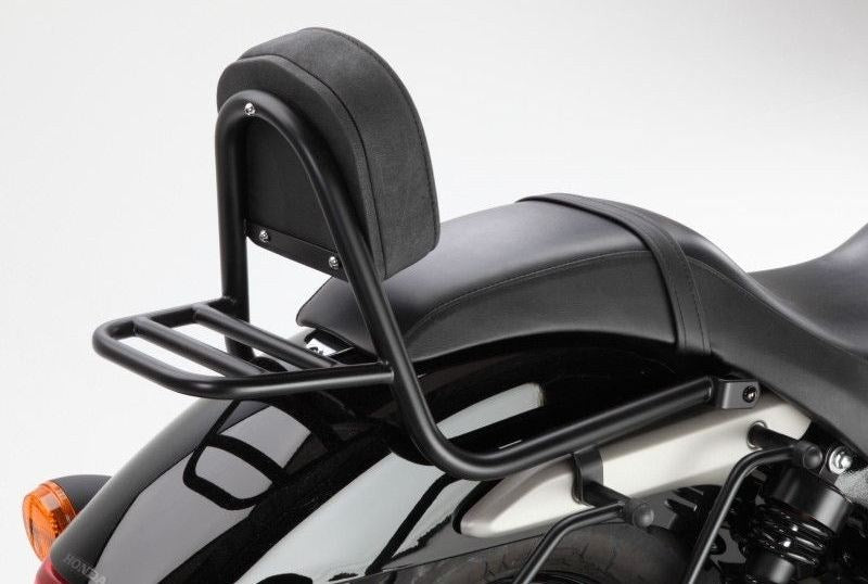 Fehling Sissy Bar, made of tube, with pad and carrier, black | 7647 RG