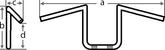 Fehling Z-Handlebar, high, below round, black | 7694 L RZ 2