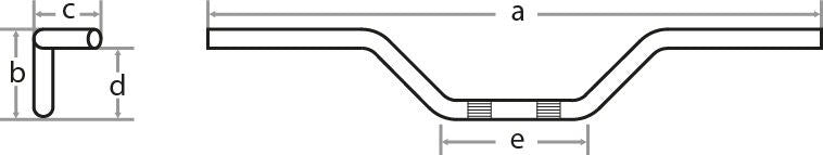 Fehling Six Bend-Handlebar, middle high, black | 7725 LSB 4