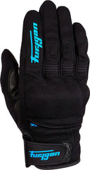 Furygan JET LADY D3O LADY SUMMER GLOVES, Black-Turquoise | 4486-533