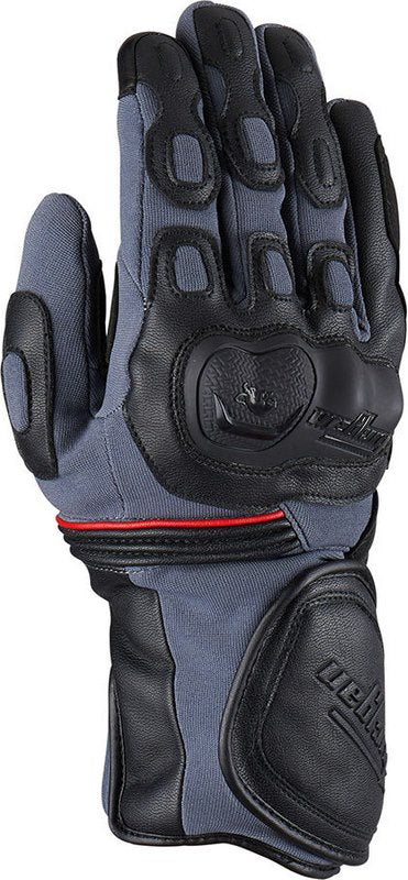 Furygan DIRT ROAD MEN ALL SEASONS GLOVES with insert, Black-Grey-Red | 4497-132