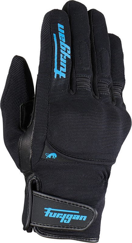 Furygan JET ALL SEASON D30 MEN ALL SEASONS GLOVES with insert, Black-Blue | 4531-128