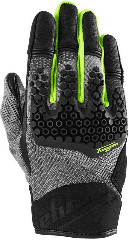 FURYGAN JACK GLOVES BLACK-GREY-YELLOW | 4612-1274