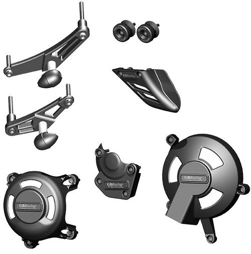 GBRacing Motorcycle Protection Bundle 6mm KIT | CP675-CS-K-GBR