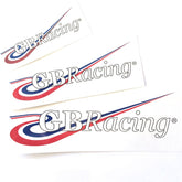 GB Racing Generic Products White GBRacing Stickers - 4, 6 & 8inch | STICKERWHITE