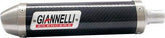 GIANNELI UNIVERSAL CARBON FIBER SILENCER DIAM. 32 WITH SAFETY END CAP | 14057