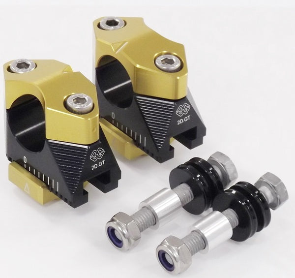 GILLES TOOLING RISERS 2DGT BK/GD