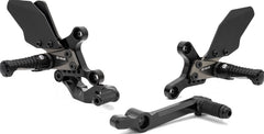 Footrest system AS31GT3 black