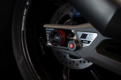GTA rear axle protector, black-red