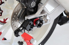 GTA rear axle protector, black-red