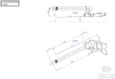 Fork bridge with bracket 40 black