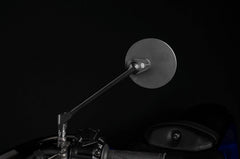 MOON dashboard mirror left round black matt