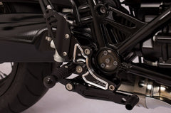 Footrest system RCT10GT, black-silver