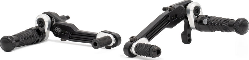 Footrest system RCT10GT D07 black-silver