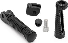 Replacement footrests Racing, rider, black