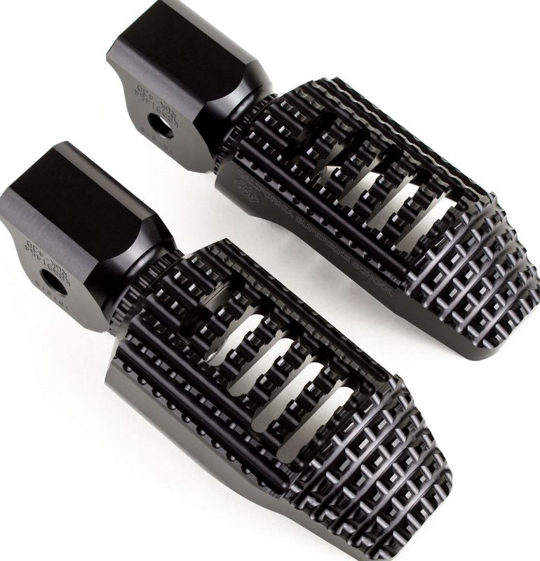 Replacement footrests California, driver, black