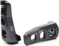 Replacement footrests Touring, pillion, black
