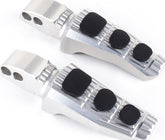 Replacement footrests Touring, pillion, silver