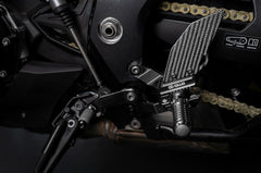 Footrest system VCR38GT2, black