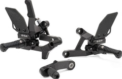 Footrest system VCR38GT2, black