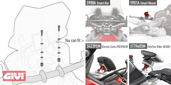 Givi 03SKIT Specific kit to mount the Givi S900A Smart Bar or the Givi S901A Smart Mount | 03SKIT