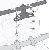 Givi 04SKIT Specific kit to mount the Givi S900A Smart Bar or the Givi S901A Smart Mount | 04SKIT