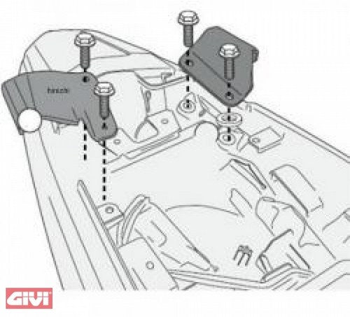Givi Specific kit 1121KIT mandatory to install the PL1121 without the specific rear rack 1121FZ on Honda CB 500 X 13- | 1121KIT